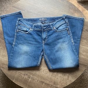 Silver jeans capris